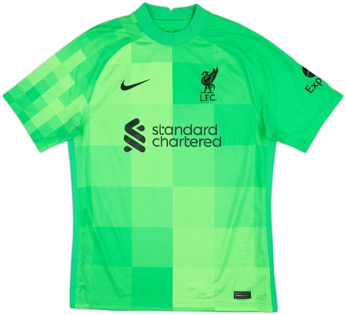 2021-22 Liverpool GK Shirt A.Becker #1 - 8/10 - (M)
