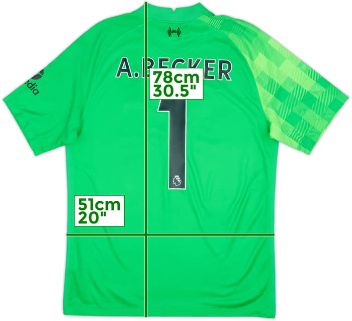 2021-22 Liverpool GK Shirt A.Becker #1 - 10/10 - (M)