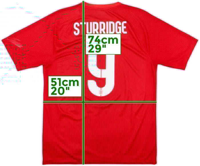 2014-15 England Away Shirt Sturridge #9 - 6/10 - (M)