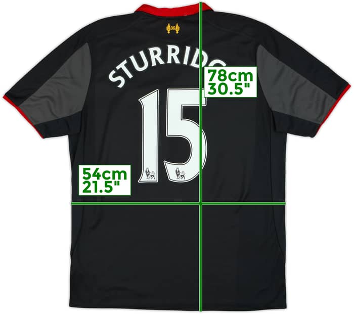 2014-15 Liverpool Third Shirt Sturridge #15 - 7/10 - (L)
