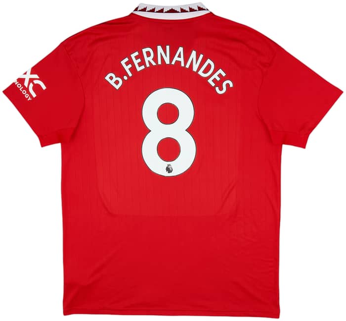 2022-23 Manchester United Home Shirt B.Fernandes #8 - 8/10 - (XL)