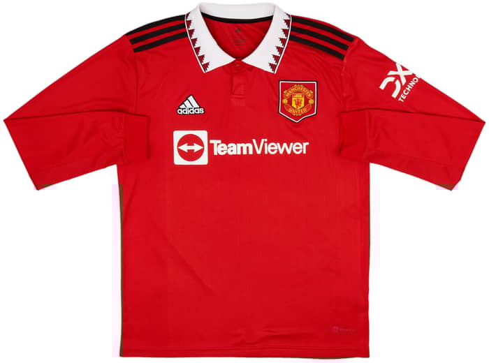 2022-23 Manchester United Home L/S Shirt Ronaldo #7 - 8/10 - (M)