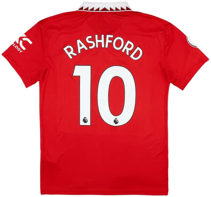 2022-23 Manchester United Home Shirt Rashford #10 - 8/10 - (S)