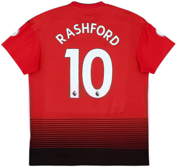 2018-19 Manchester United Home Shirt Rashford #10 - 8/10 - (L)