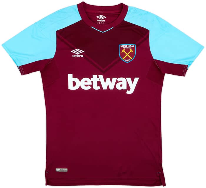2017-18 West Ham Home Shirt Noble #16 - 8/10 - (M)