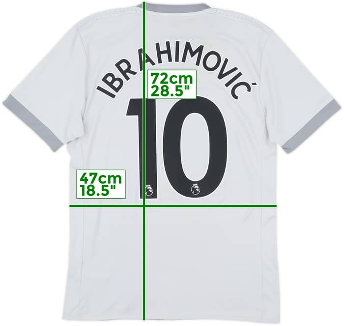 2017-18 Manchester United Third Shirt Ibrahimovic #10 - 8/10 - (S)