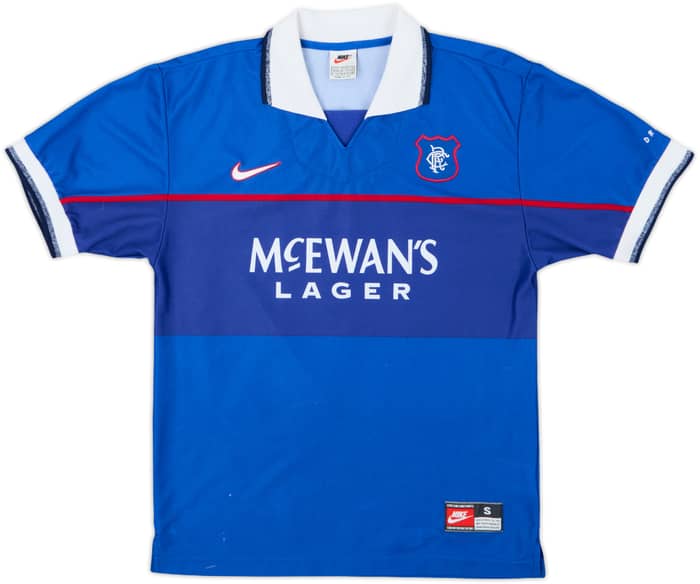 1997-99 Rangers Home Shirt Gascoigne #8 - 8/10 - (S)