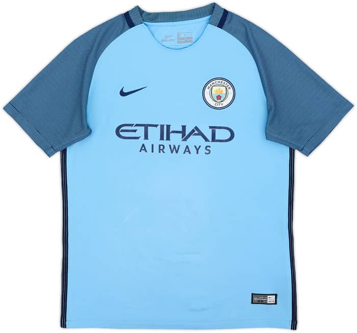 2016-17 Manchester City Home Shirt - 7/10 - (L.Boys)