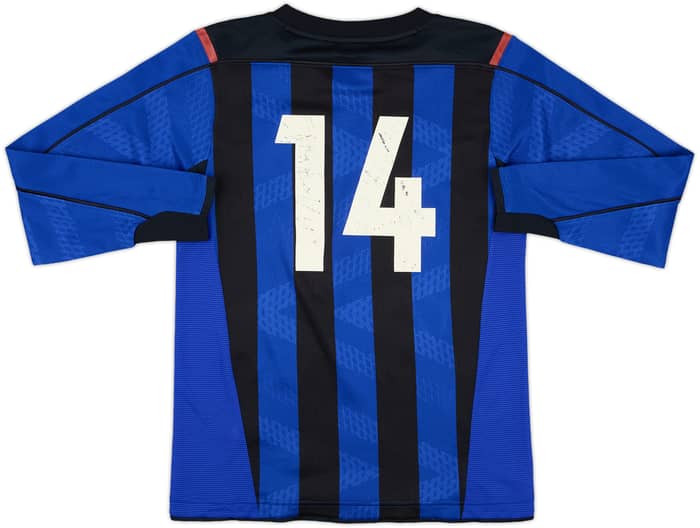 2014 Gamba Osaka Home L/S Shirt #14 - 6/10 - (S)