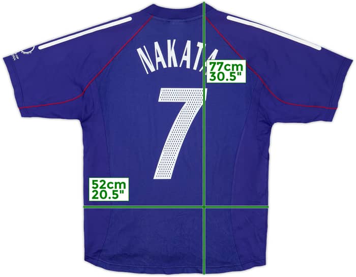 2002-04 Japan Home Shirt Nakata #7 - 9/10 - (L)