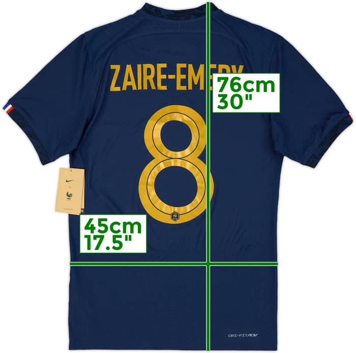 2022-23 France Authentic Home Shirt Zaire-Emery #8 (S)
