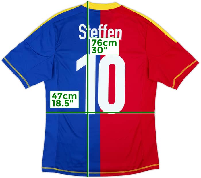 2012-13 FC Basel Home Shirt Steffen #10 - 8/10 - (M)