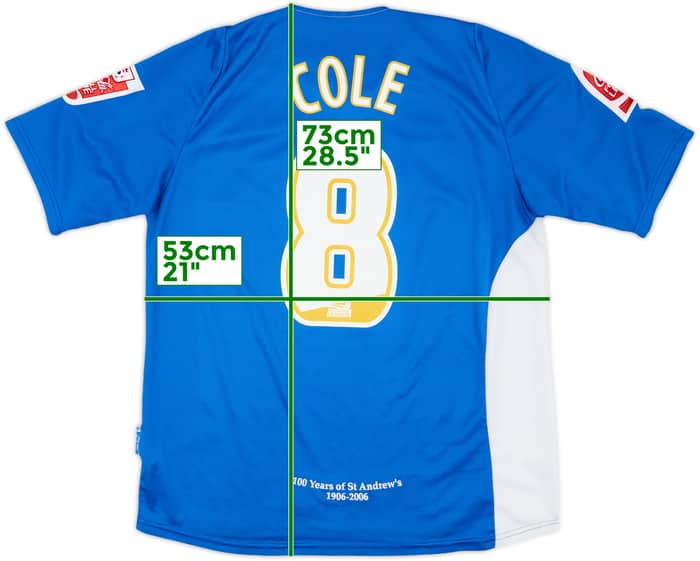 2006-07 Birmingham Home Shirt Cole #8 - 8/10 - (M)