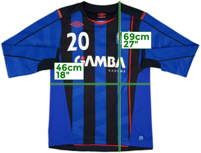 2014 Gamba Osaka Home L/S Shirt #20 - 6/10 - (S)