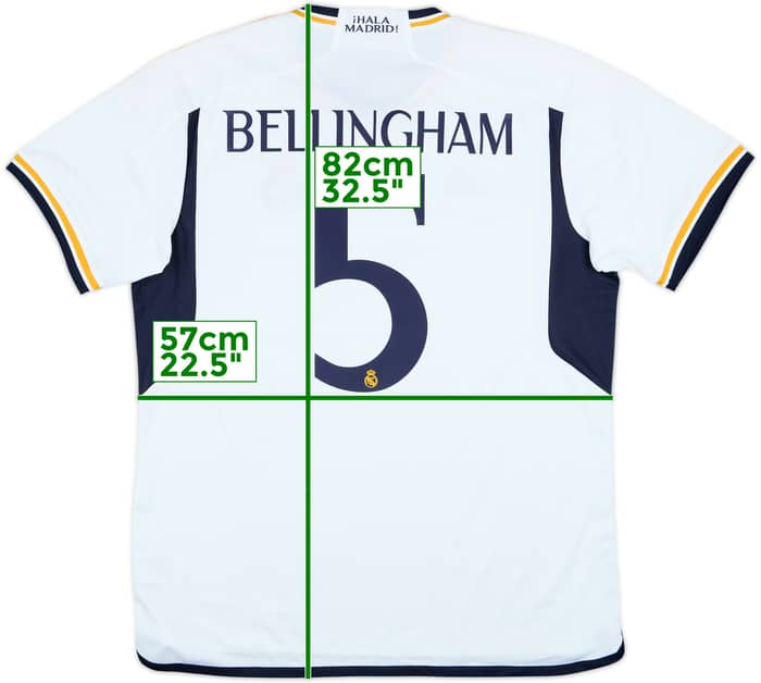 2023-24 Real Madrid Home Shirt Bellingham #5 (XL)