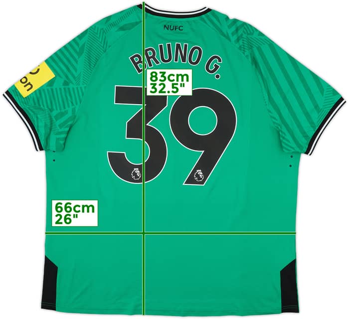 2023-24 Newcastle Authentic Away Shirt Bruno G. #39 - 10/10 - (3XL)