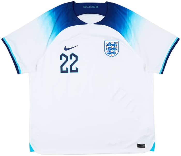 2022-23 England Home Shirt Bellingham #22 - 8/10 - (XXL)