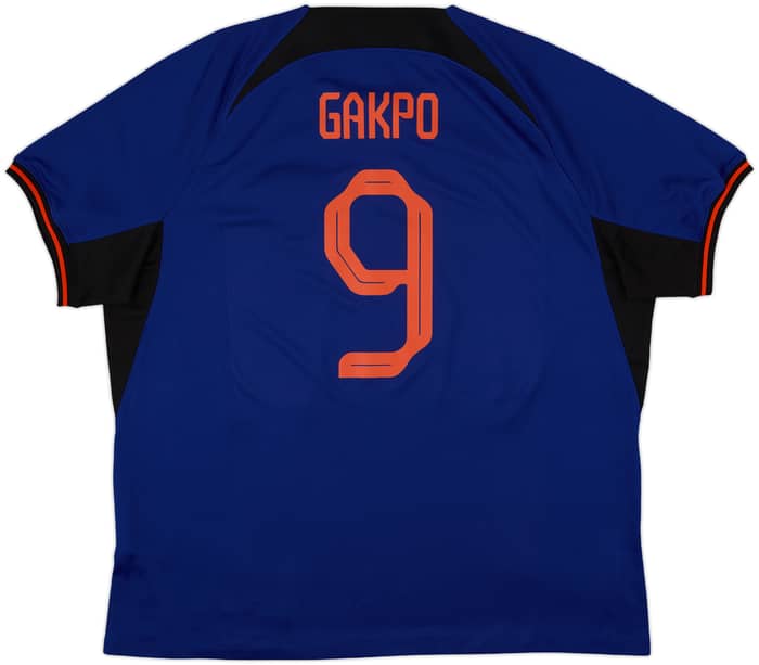 2022-23 Netherlands Away Shirt Gakpo #9 - 10/10 - (XXL)