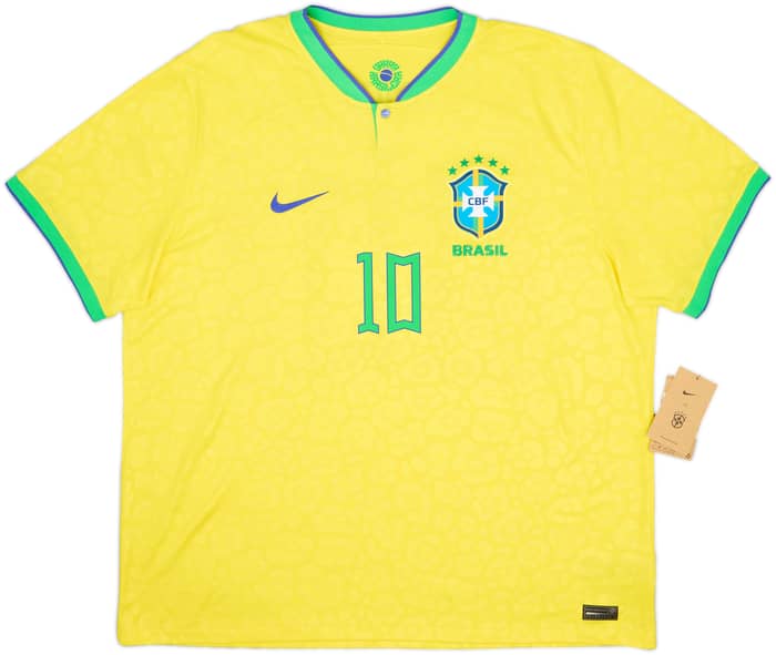 2022-23 Brazil Home Shirt Neymar Jr #10 (XXL)
