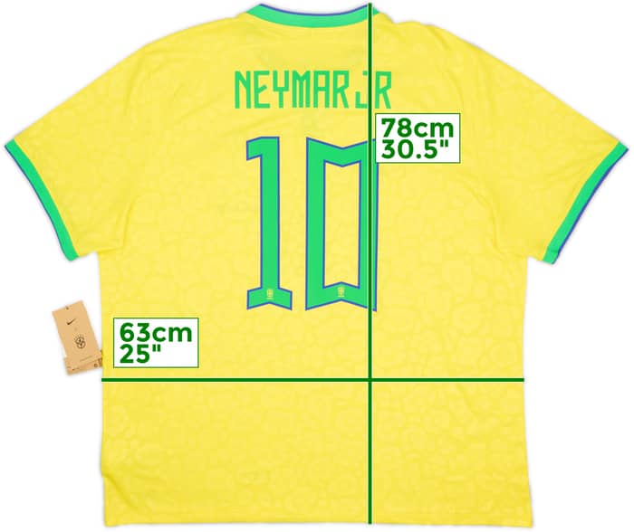 2022-23 Brazil Home Shirt Neymar Jr #10 (XXL)