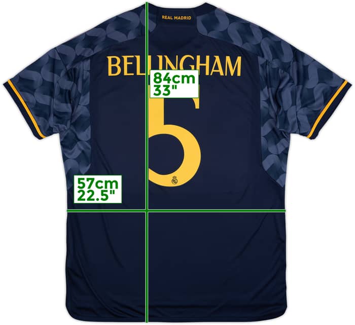 2023-24 Real Madrid Away Shirt Bellingham #5 (XL)