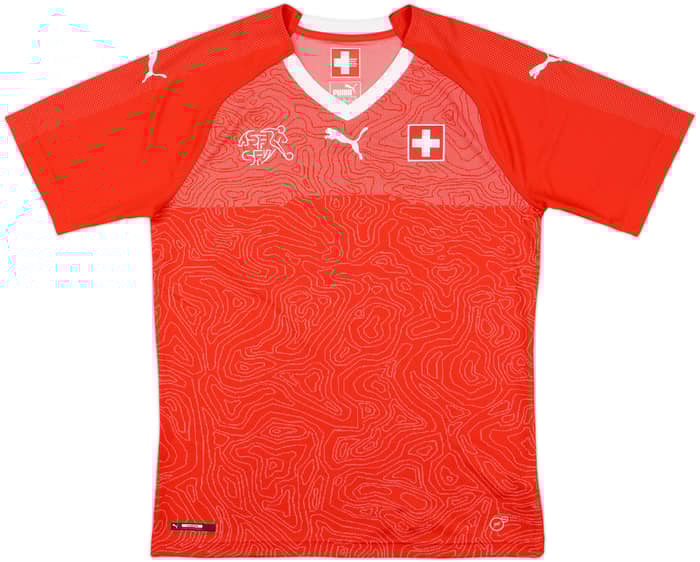 2018-20 Switzerland Home Shirt - 8/10 - (M)
