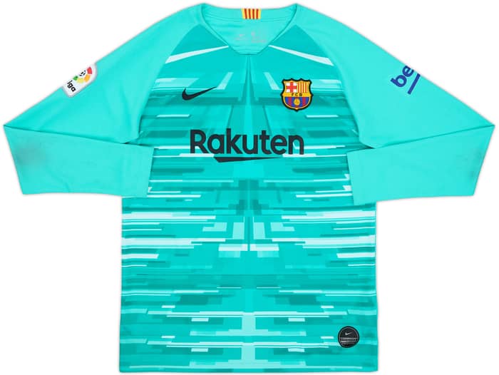 2019-20 Barcelona GK Shirt Ter Stegen #1 - 6/10 - (XL.Boys)