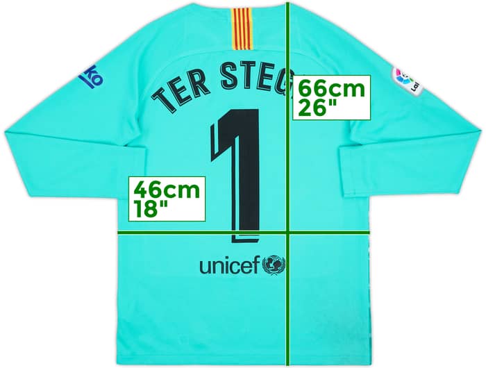2019-20 Barcelona GK Shirt Ter Stegen #1 - 6/10 - (XL.Boys)