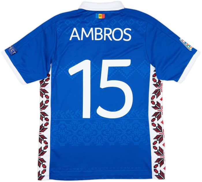 2016-22 Moldova Match Issue Nations League Home Shirt Ambros #15