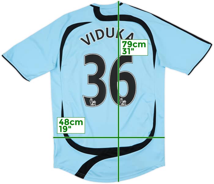 2007-08 Newcastle Away Shirt Viduka #36 - 6/10 - (S)