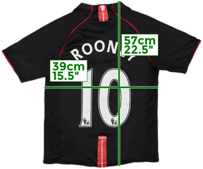 2007-08 Manchester United Away Shirt Rooney #10 - 7/10 - (L.Boys)