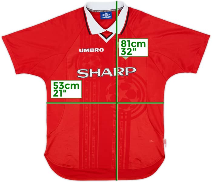 1997-00 Manchester United CL Shirt - 4/10 - (M)