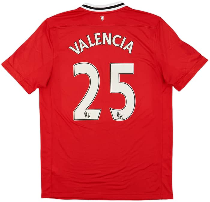 2011-12 Manchester United Home Shirt Valencia #25 - 5/10 - (L)