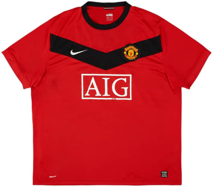 2009-10 Manchester United Home Shirt Anderson #8 - 5/10 - (XXL)