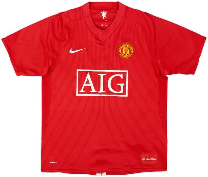 2007-09 Manchester United Home Shirt Berbatov #9 - 6/10 - (M)