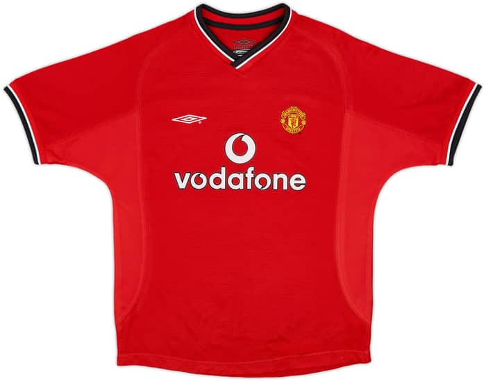 2000-02 Manchester United Home Shirt - 8/10 - (M.Boys)