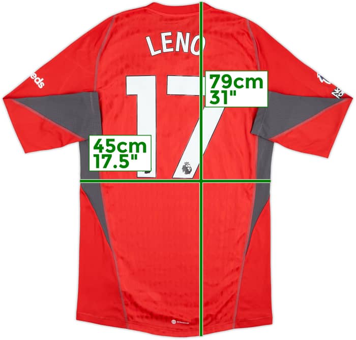 2023-24 Fulham Match Issue GK Shirt Leno #17