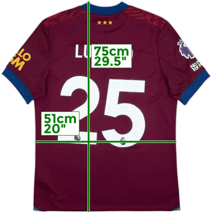 2024-25 Ipswich Match Issue Away Shirt Luongo #25