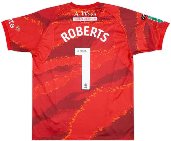 2025-26 Mansfield Match Issue Carabao Cup GK Shirt Roberts #1