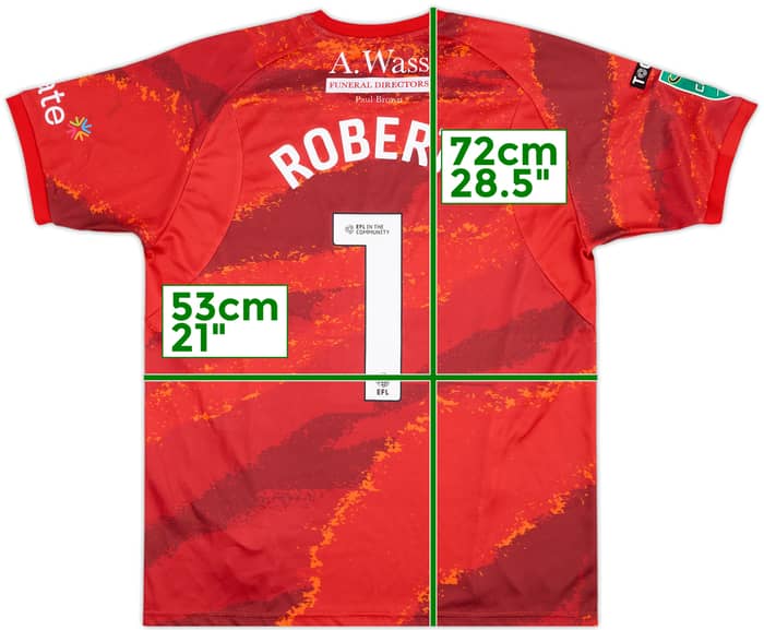 2025-26 Mansfield Match Issue Carabao Cup GK Shirt Roberts #1