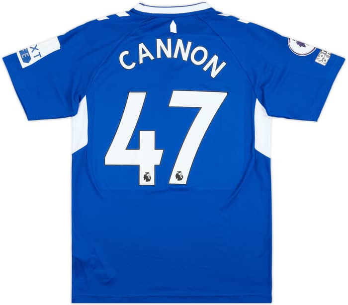 2022-23 Everton Match Issue Home Shirt Cannon #47