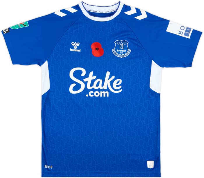 2022-23 Everton Match Issue Carabao Cup Home Shirt Rondon #33