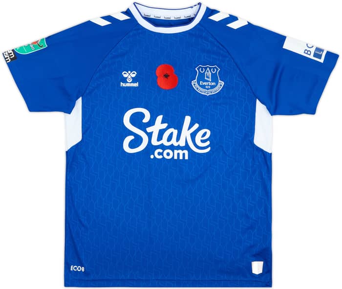 2022-23 Everton Match Issue Carabao Cup Home Shirt Rondon #33