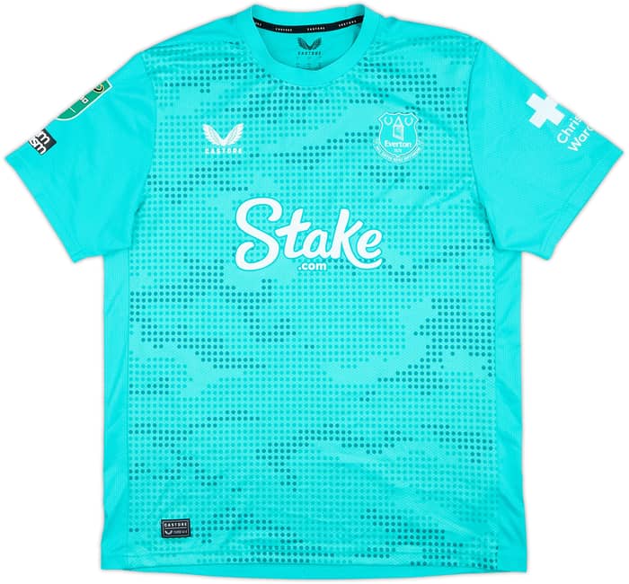 2024-25 Everton Match Issue Carabao Cup GK Shirt J.Virginia #12