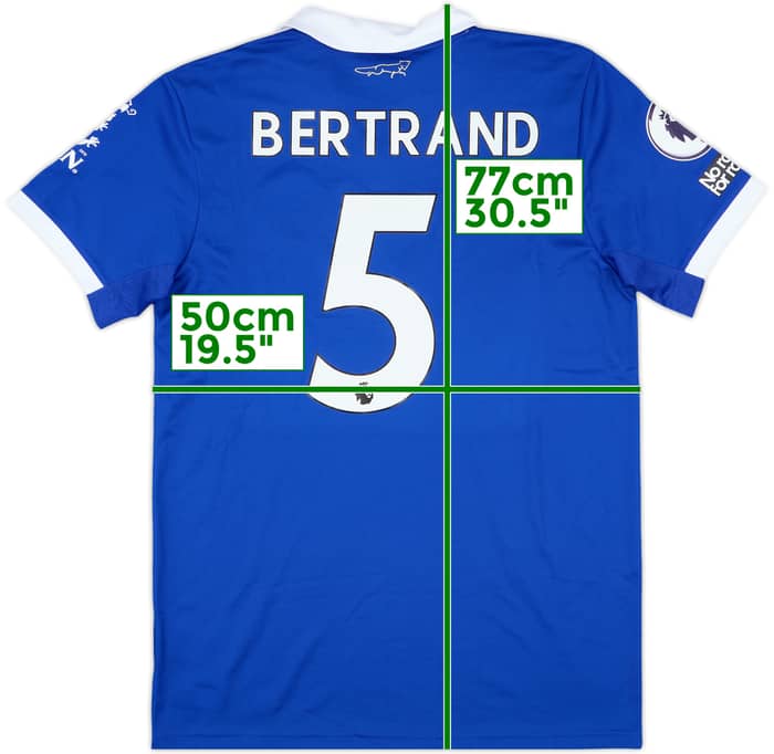 2022-23 Leicester Match Issue Home Shirt Bertrand #5