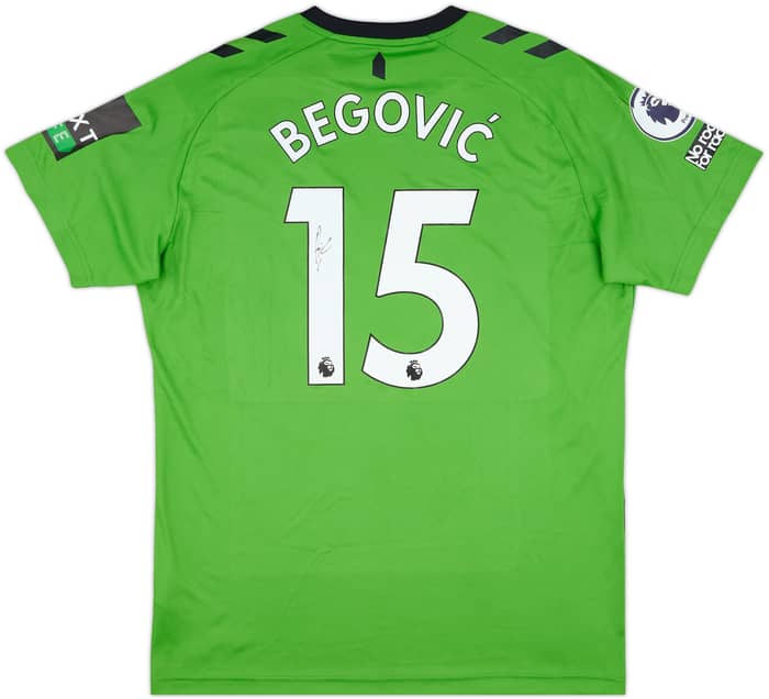 2022-23 Everton Match Issue Signed GK Shirt Begovic #15