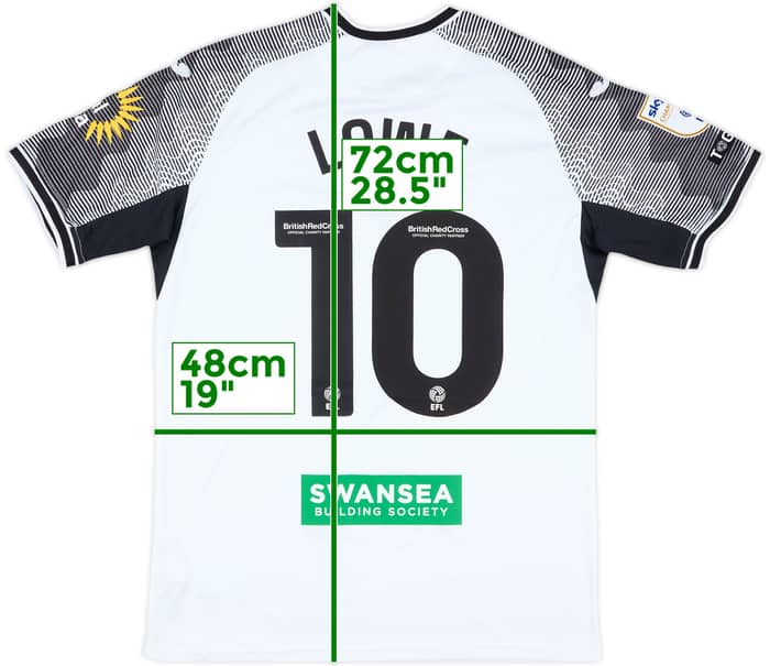 2023-24 Swansea Match Issue Home Shirt Lowe #10