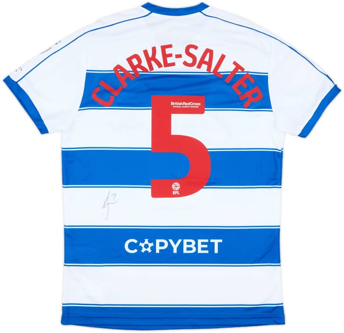 2022-23 QPR Match Issue FA Cup Signed Home Shirt Clarke-Salter #5