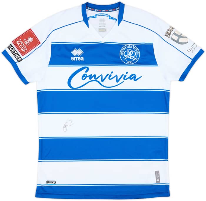 2022-23 QPR Match Issue FA Cup Signed Home Shirt Clarke-Salter #5