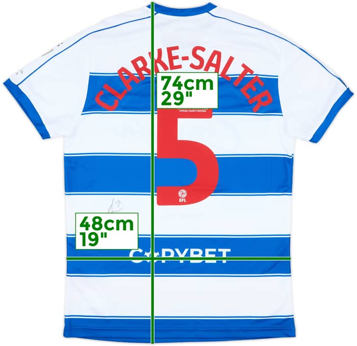2022-23 QPR Match Issue FA Cup Signed Home Shirt Clarke-Salter #5